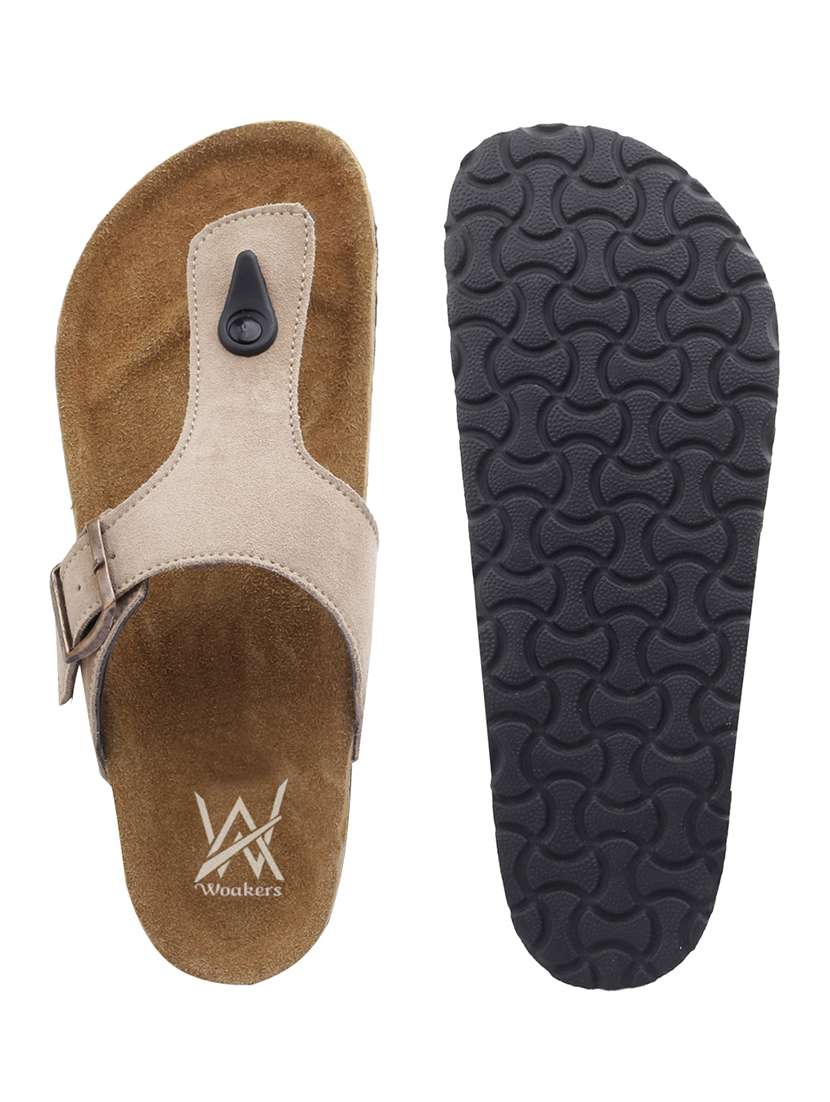 men solid toe seperator sandal - 22517842 -  Standard Image - 5