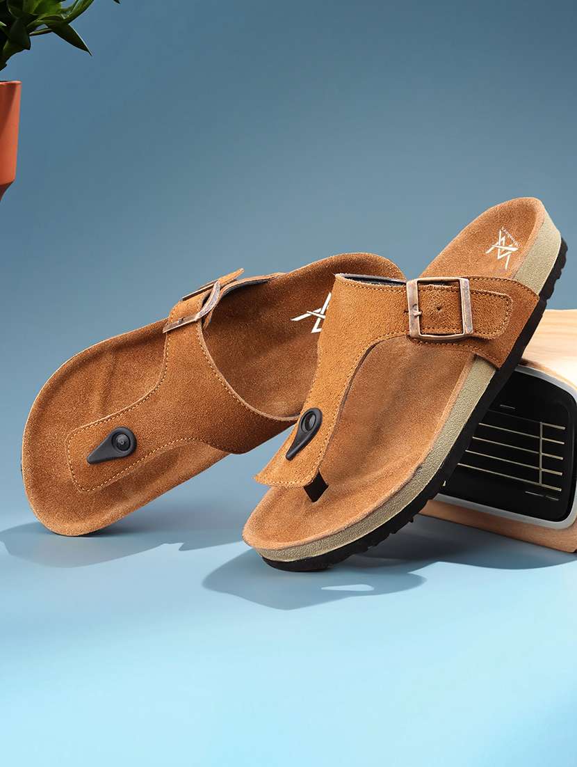 men solid toe seperator sandal