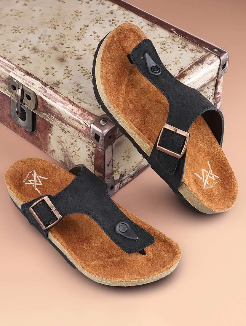 men solid toe seperator sandal