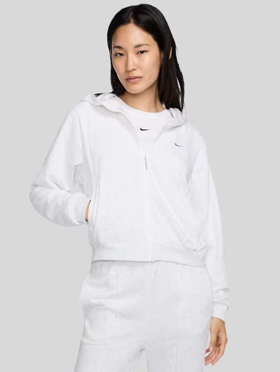 women solid long sleeves hooded sweatshirt