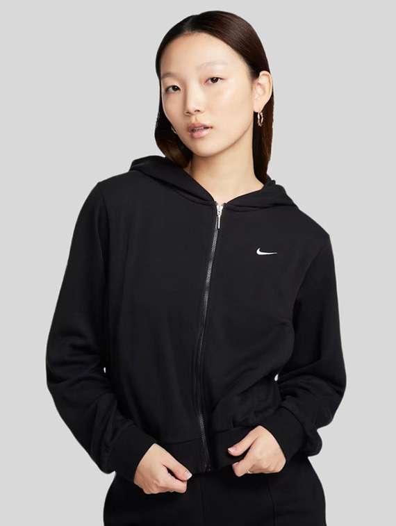 women solid long sleeves hooded sweatshirt