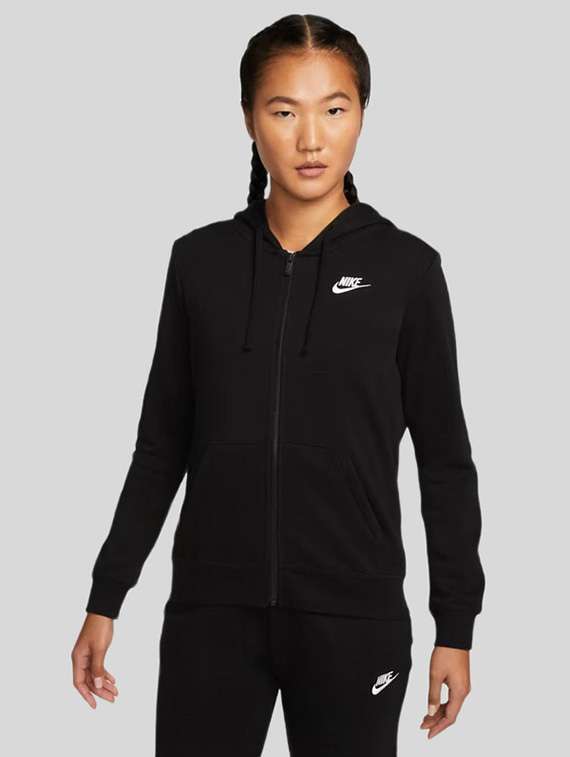 women solid long sleeves hooded sweatshirt