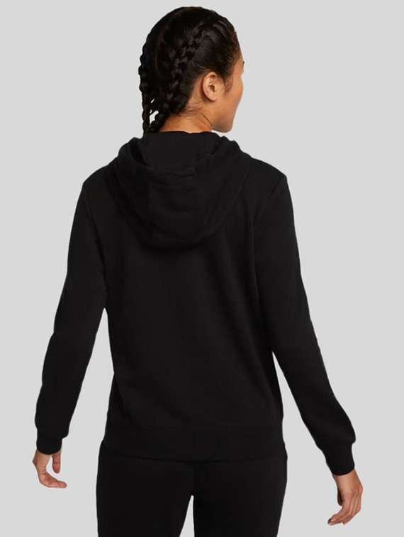 women solid long sleeves hooded sweatshirt - 22517905 -  Standard Image - 3