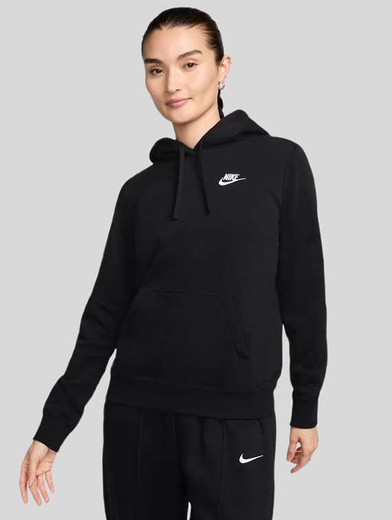 women solid long sleeves hooded sweatshirt