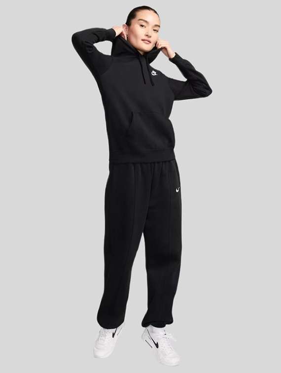 women solid long sleeves hooded sweatshirt - 22517906 -  Standard Image - 3