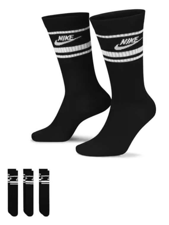 nike sportswear everyday essential crew socks 3-pack 