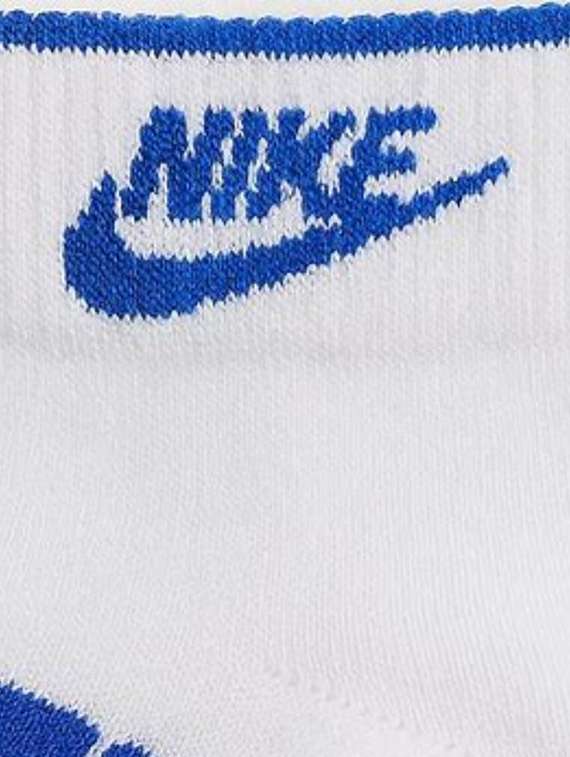 white nivia ankle-length sports socks with blue cube patterns - 22517921 -  Standard Image - 3