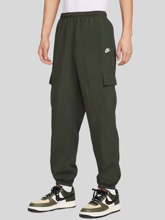men solid mid rise relaxed fit jogger