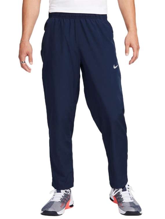 men solid mid rise full length track pant