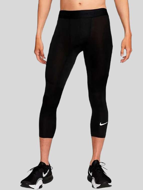 men solid mid rise calf length tights