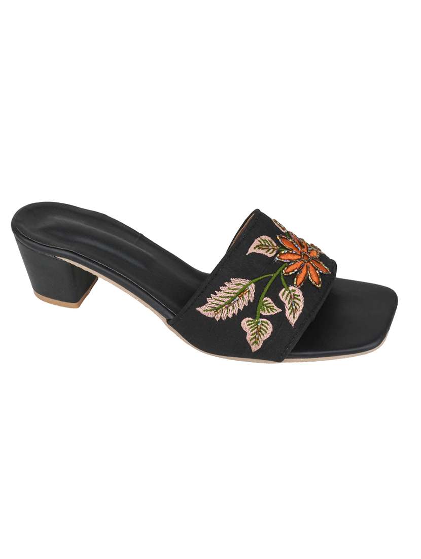 women embroidered slip on open toe sandal - 22518013 -  Standard Image - 3