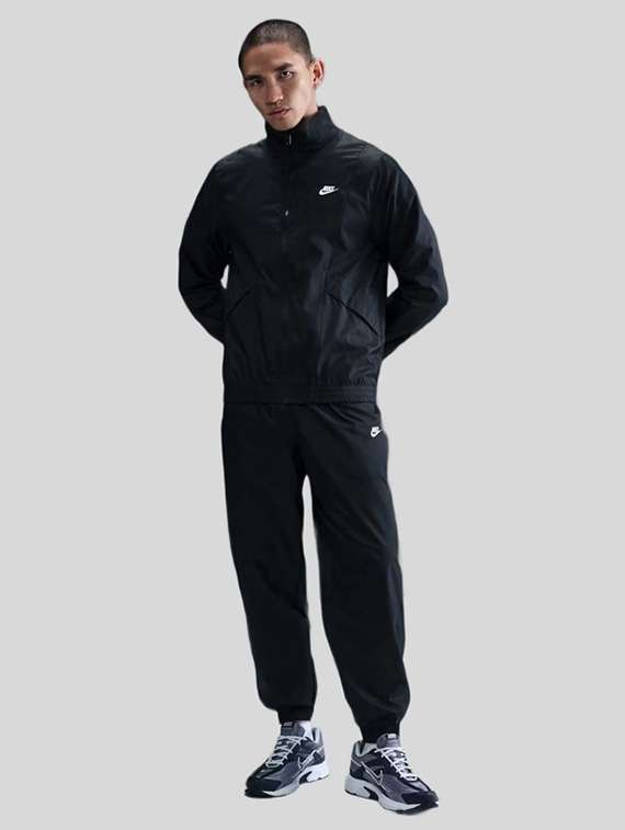 men solid long sleeve full length track suit
