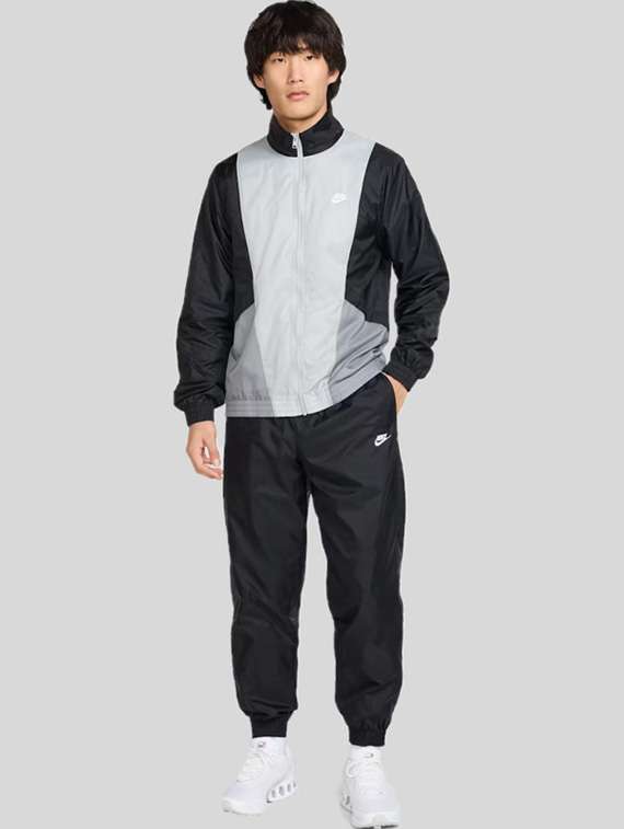 men color block long sleeve full length track suit