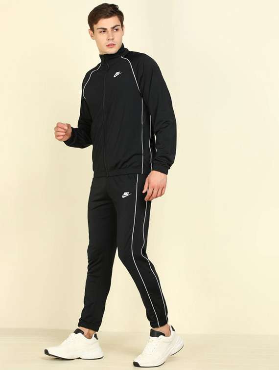 men solid long sleeve full length track suit - 22518108 -  Standard Image - 3