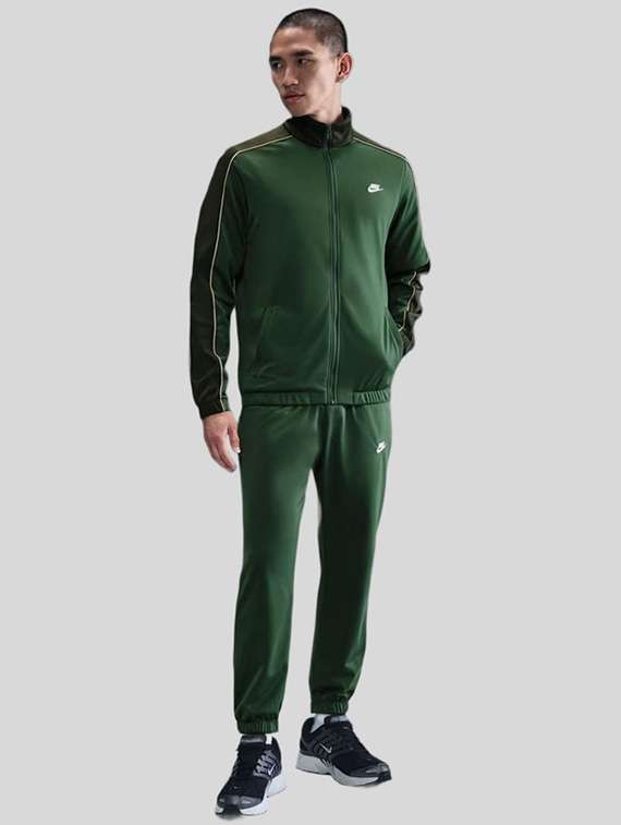 men taped long sleeve full length track suit