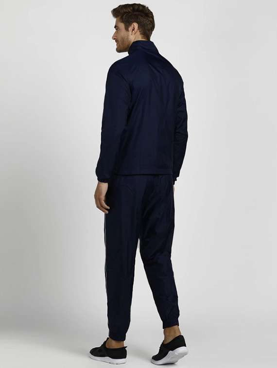 men solid long sleeve full length track suit - 22518111 -  Standard Image - 3