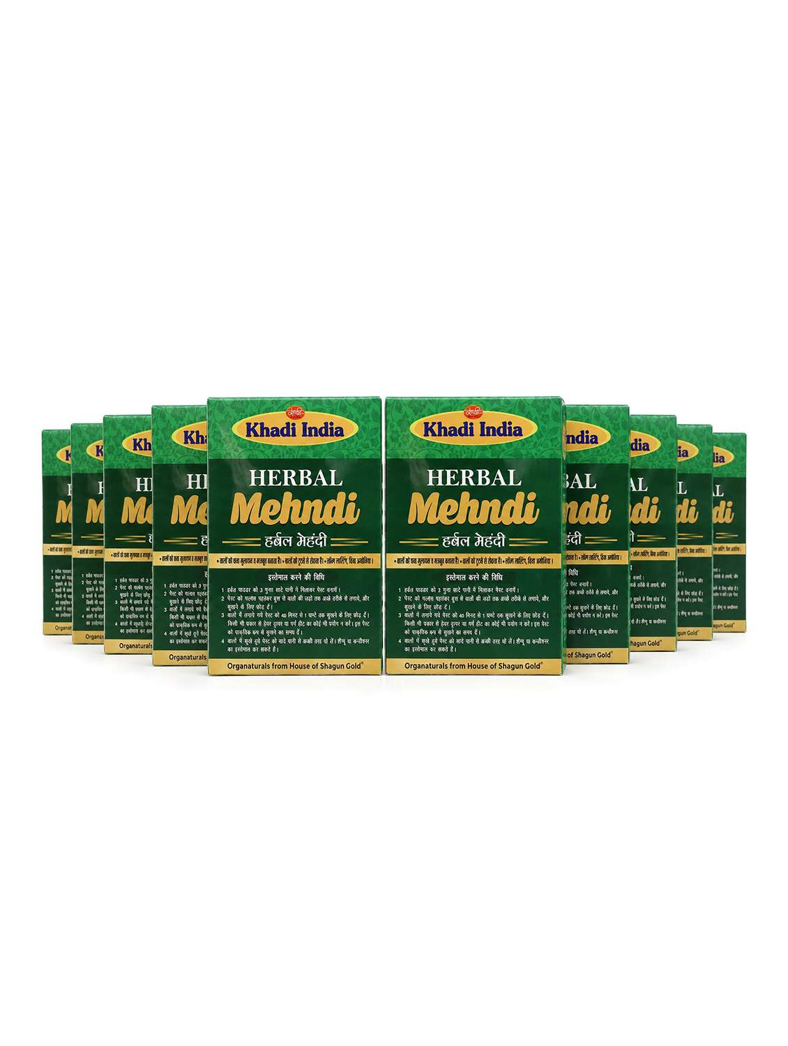shagungold khadi mehendi old black 10 x 60 grams