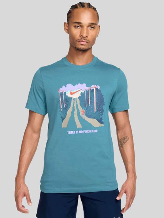 men printed short sleeve sport t-shirt