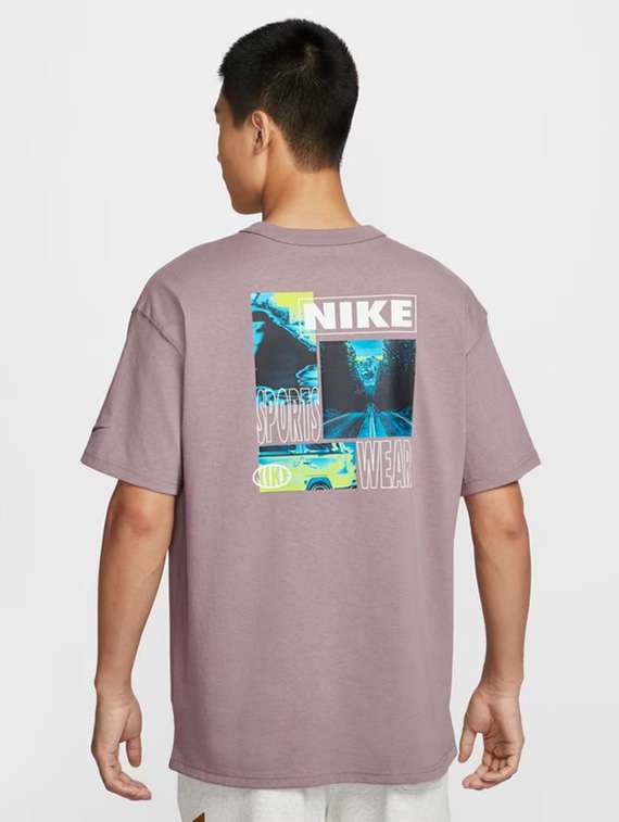 men printed short sleeve sport t-shirt