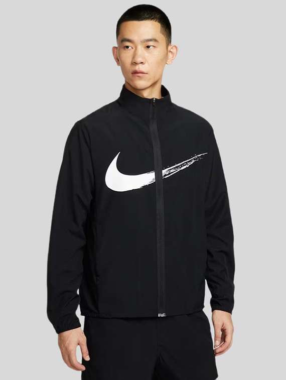 men printed long sleeve windcheater bomber jacket