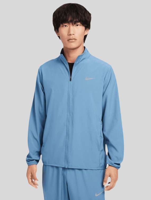 men solid long sleeve windcheater bomber jacket
