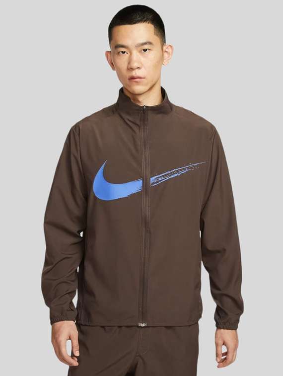 men printed long sleeve windcheater bomber jacket