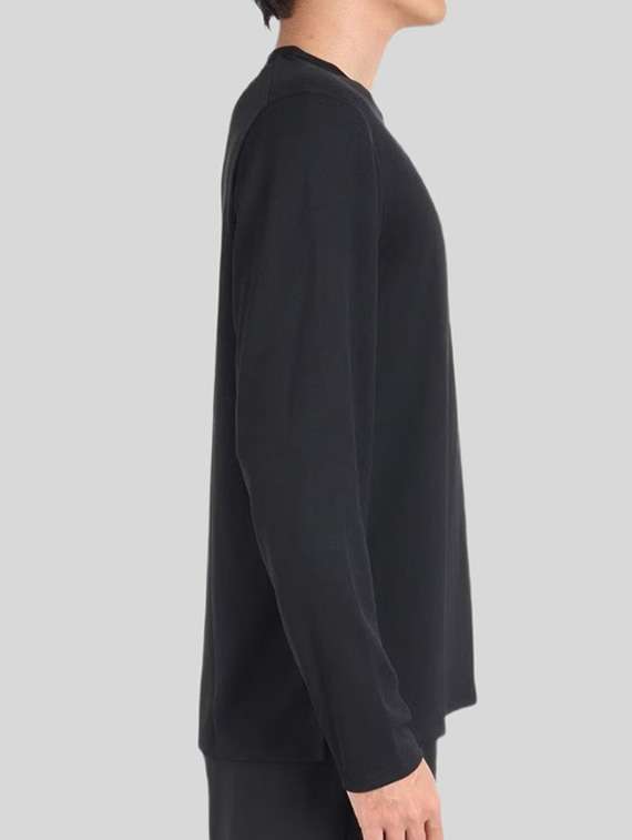 men solid long sleeve regular fit t-shirt - 22518194 -  Standard Image - 3