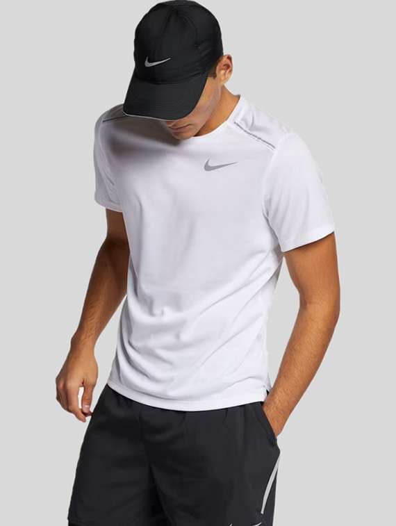 men solid short sleeve dry fit t-shirt