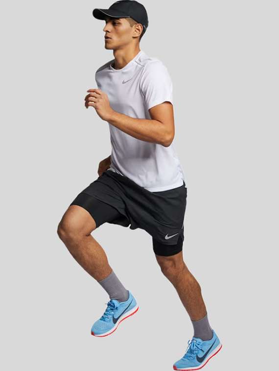 men solid short sleeve dry fit t-shirt - 22518215 -  Standard Image - 3