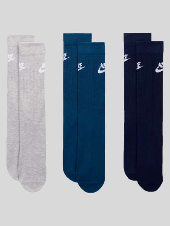 unisex pack of 3 solid above ankle length socks - 22518229 -  Standard Image - 3