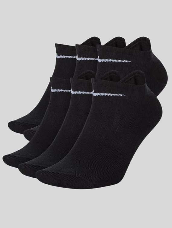 unisex pack of 6 solid now show socks