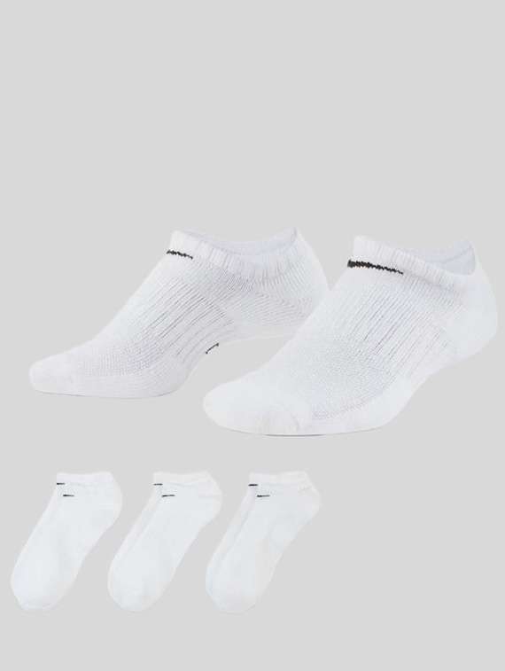 unisex pack of 3 no show solid socks