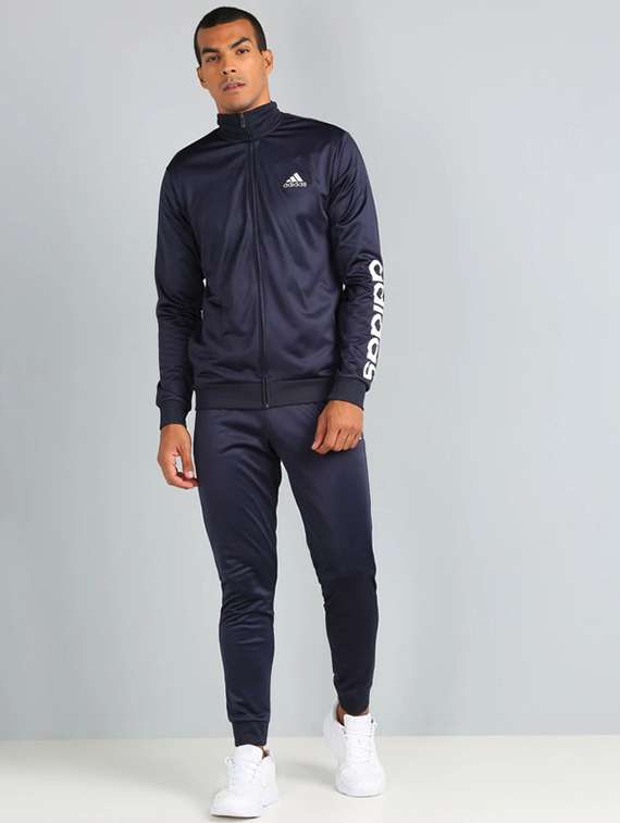 men typographic long sleeve full length track suit