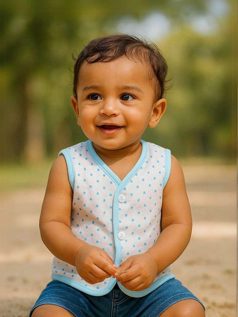 kids pack of 4 printed sleeveless jhabla