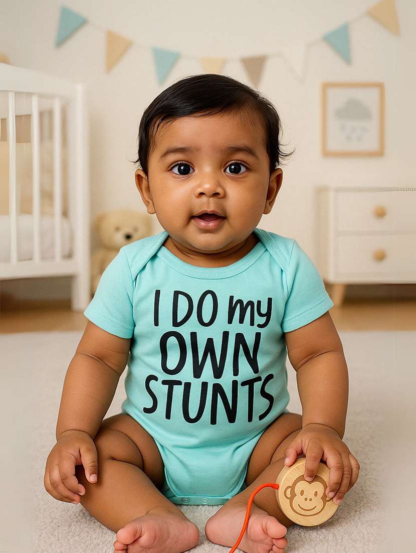 kids printed short sleeves onesie