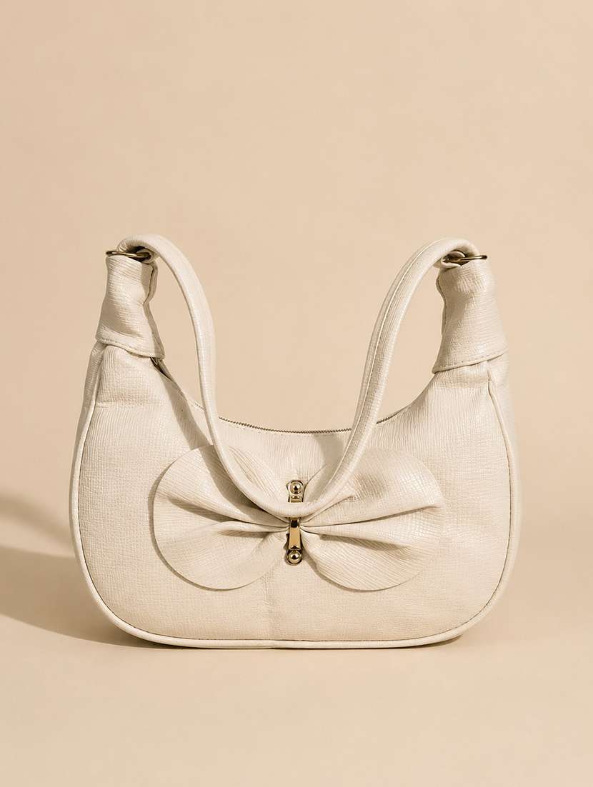 beige textured sling bag - 22518304 -  Standard Image - 3