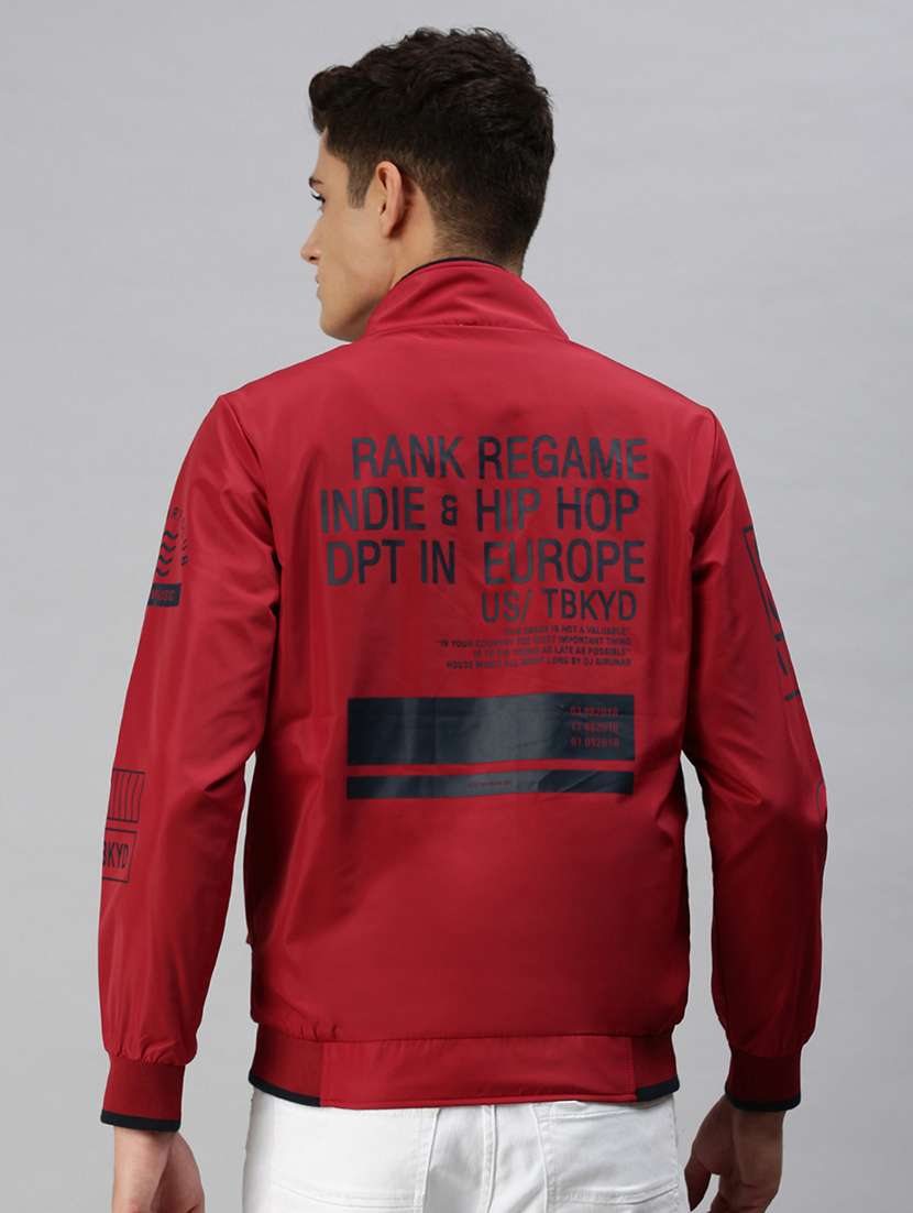 men printed long sleeve insulator bomber jacket - 22518423 -  Standard Image - 3