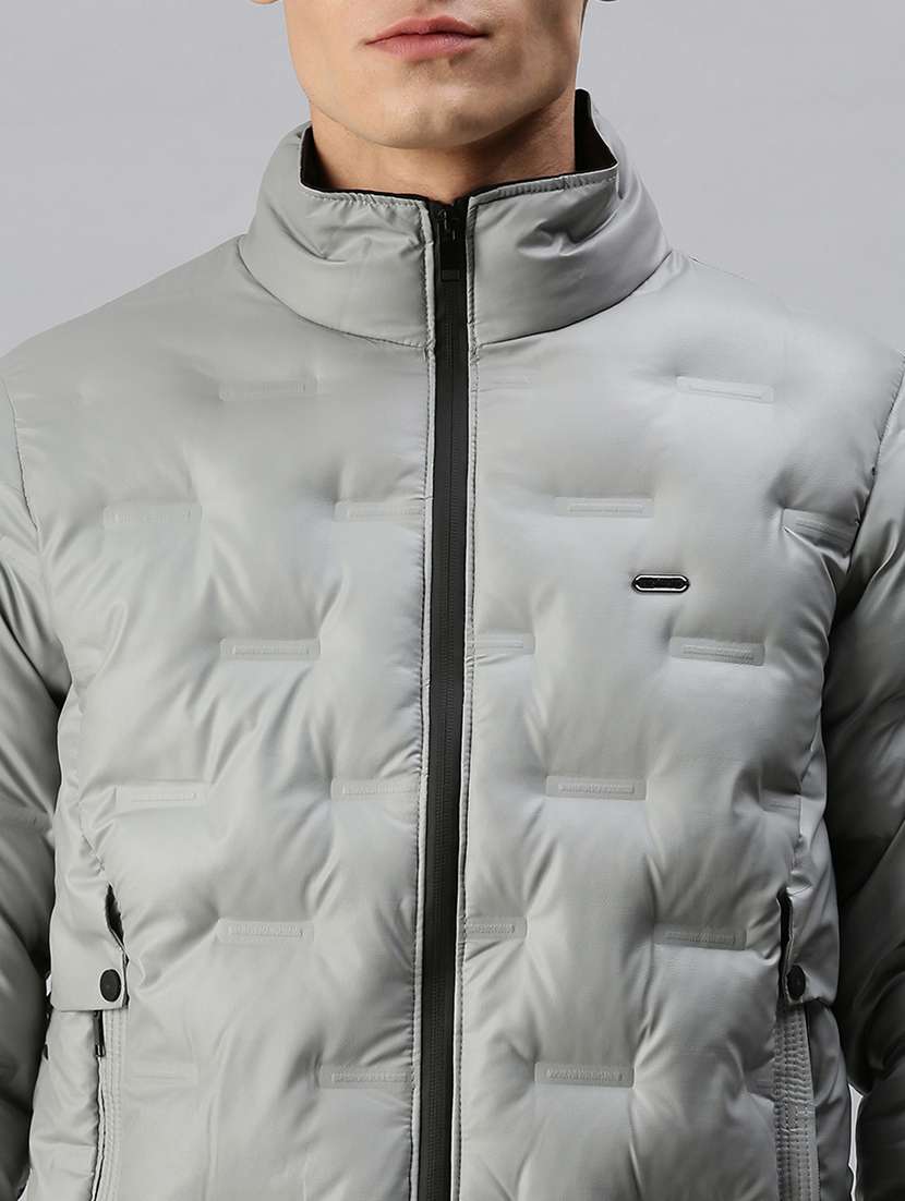 men solid long sleeve insulator puffer jacket - 22518433 -  Standard Image - 5