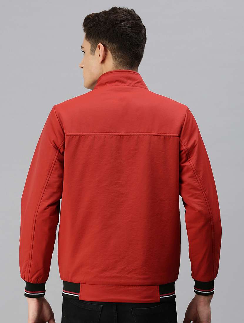 men solid long sleeve insulator bomber jacket - 22518449 -  Standard Image - 3