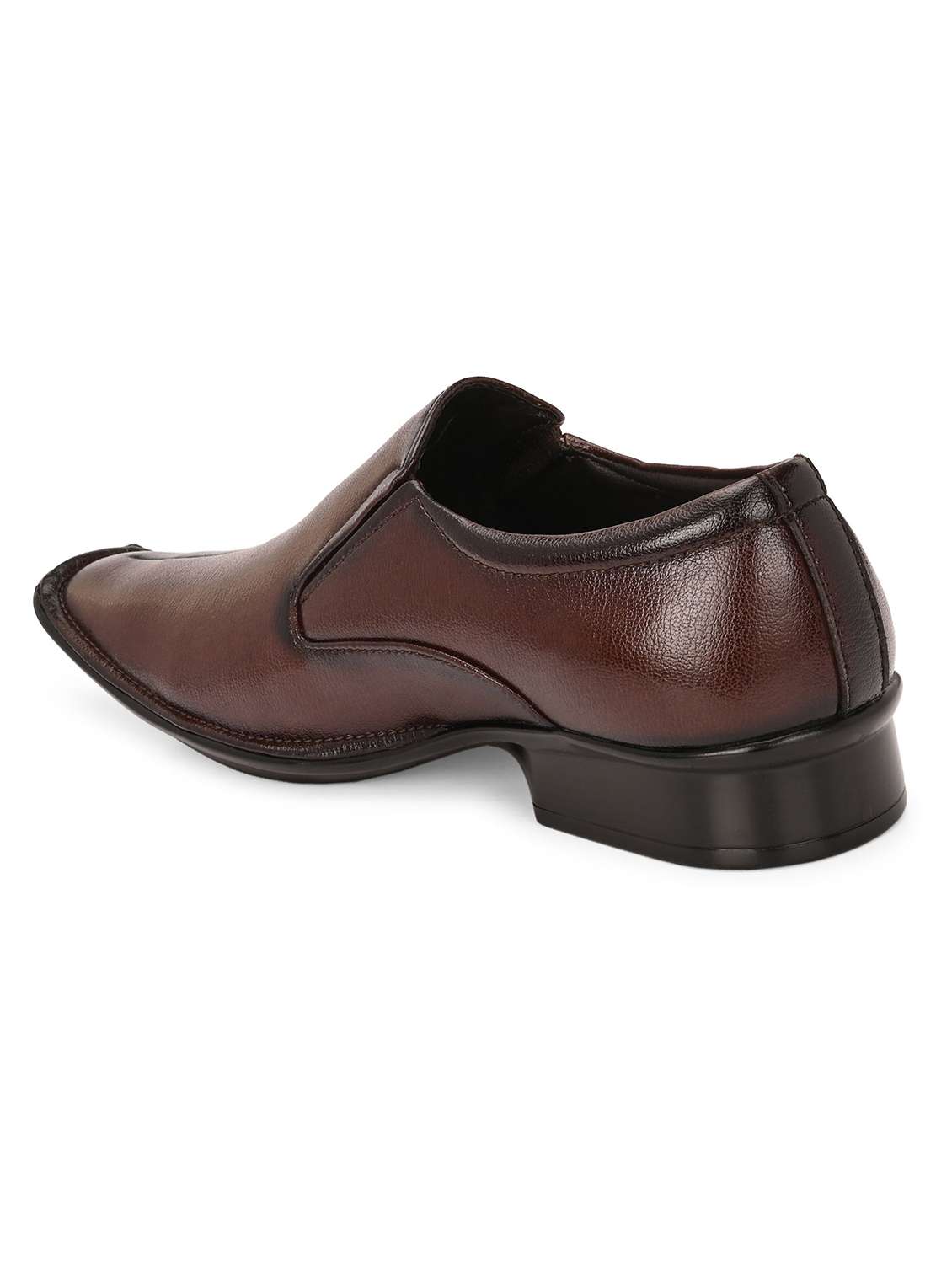 men brown slip on formal shoes - 22518464 -  Standard Image - 3