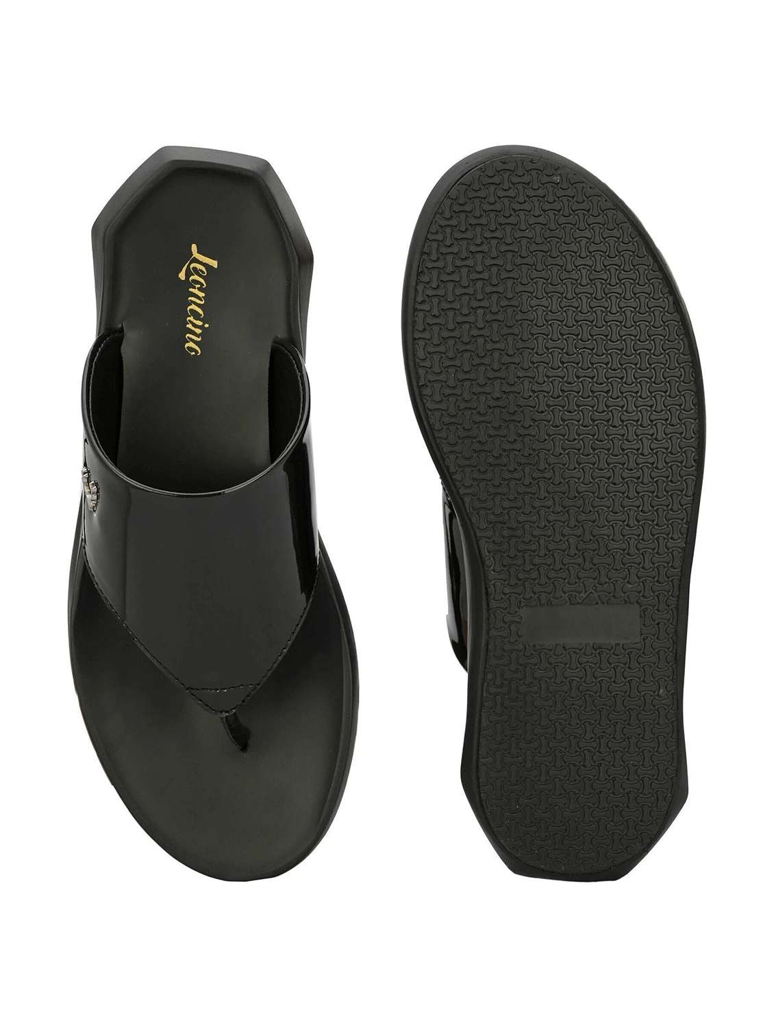men black toe seperator sandal - 22518469 -  Standard Image - 3