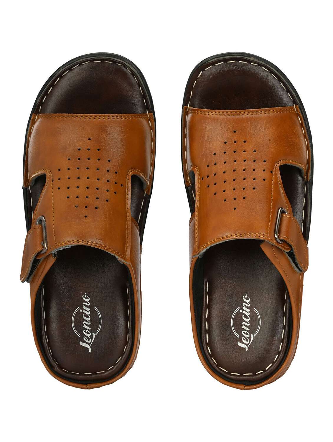 men tan slip on sandal - 22518480 -  Standard Image - 3