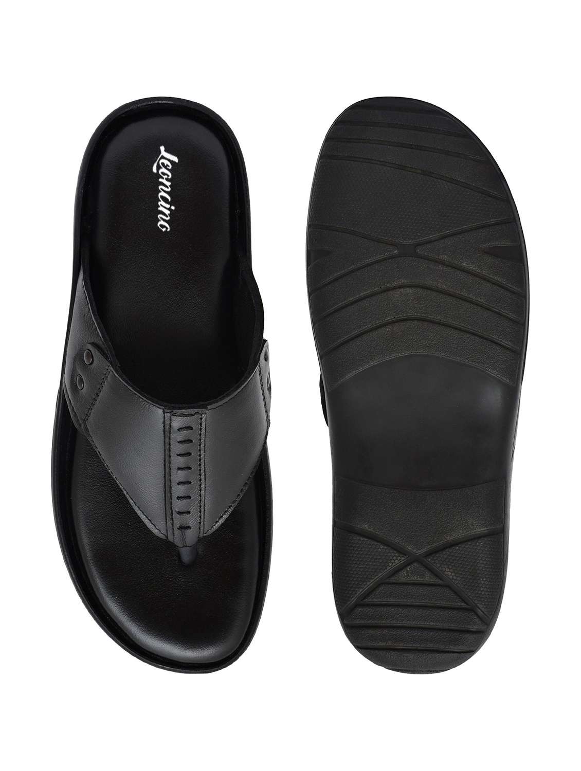 men black toe seperator sandal - 22518496 -  Standard Image - 5