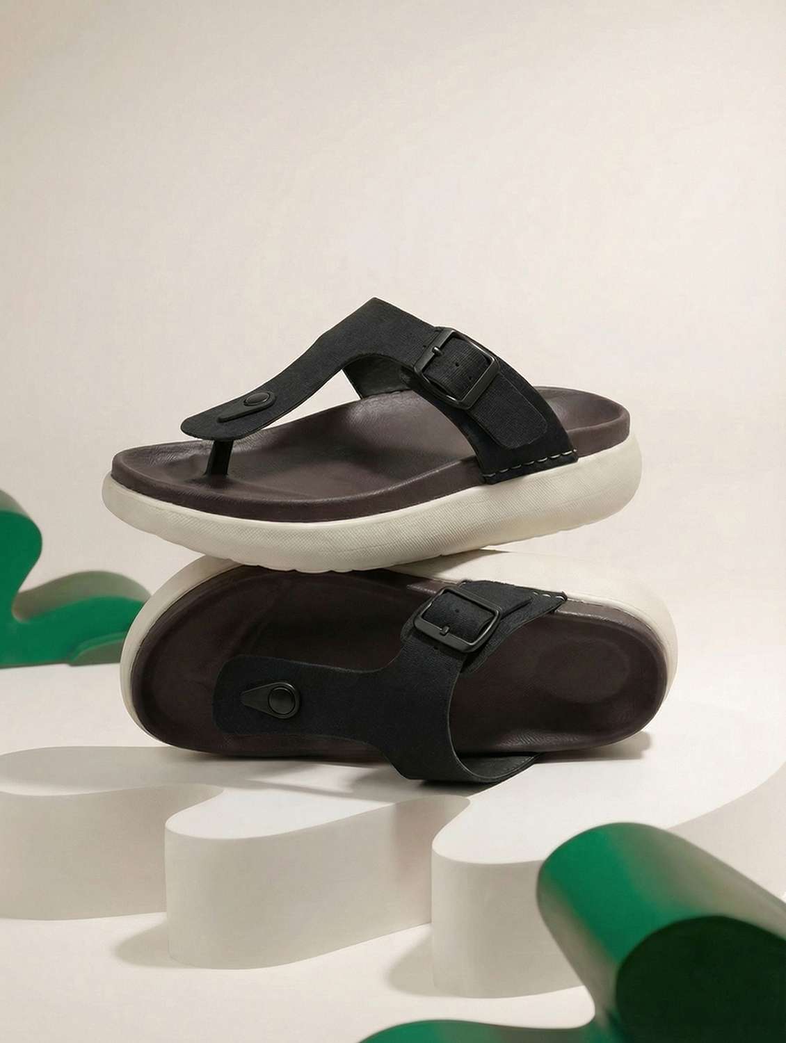 men black toe separator flip flop