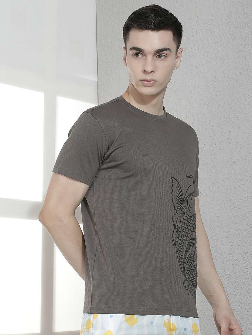 Men Printed Round Neck Regular T-shirt - 22518808 -  Standard Image - 3