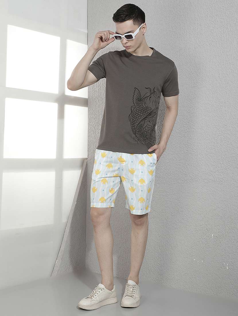 Men Printed Round Neck Regular T-shirt - 22518808 -  Standard Image - 5