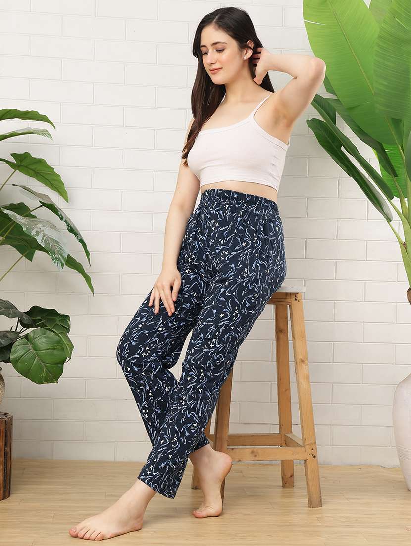 women printed mid rise pajama - 22519030 -  Standard Image - 5