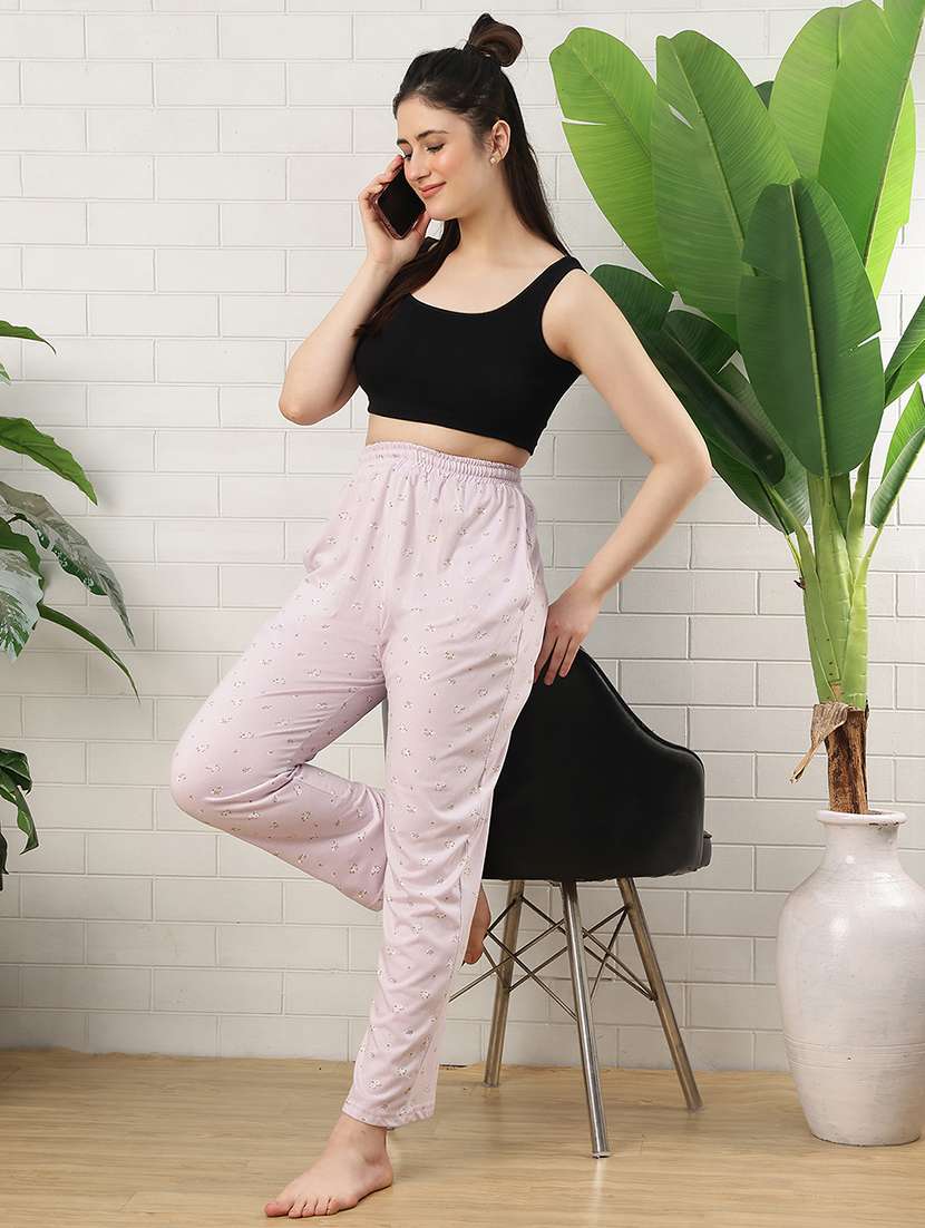women printed mid rise pajama - 22519038 -  Standard Image - 5