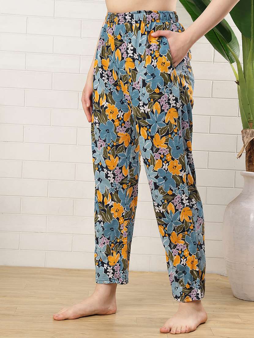 women printed mid rise pajama - 22519039 -  Standard Image - 3