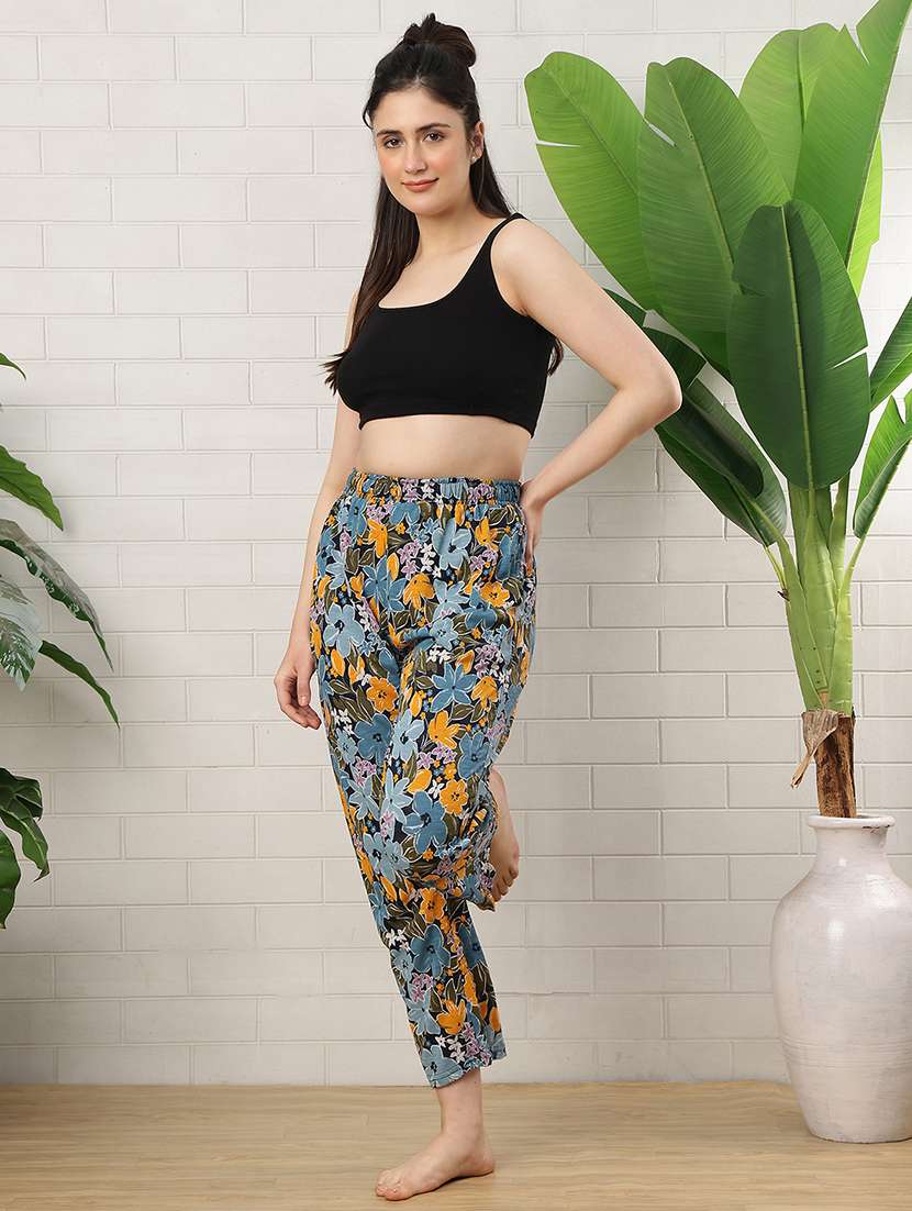 women printed mid rise pajama - 22519039 -  Standard Image - 5